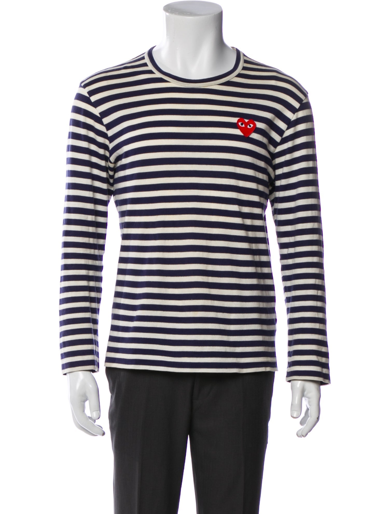 Comme des Garçons Play Striped Crew Neck T-Shirt