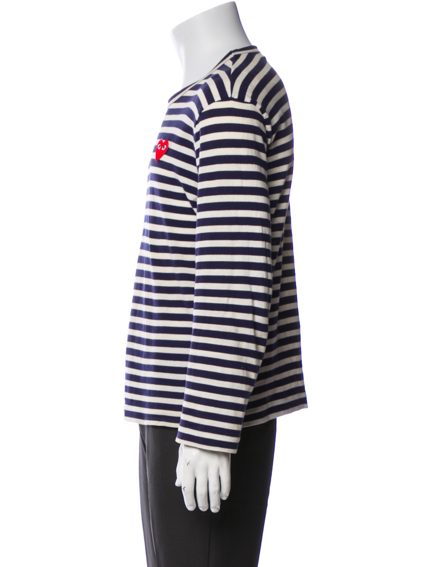 Comme des Garçons Play Striped Crew Neck T-Shirt