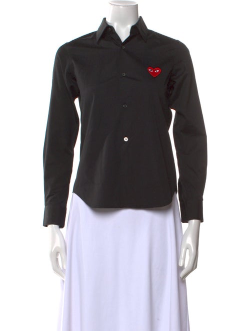 Comme des Garçons Play Long Sleeve Button-Up Top