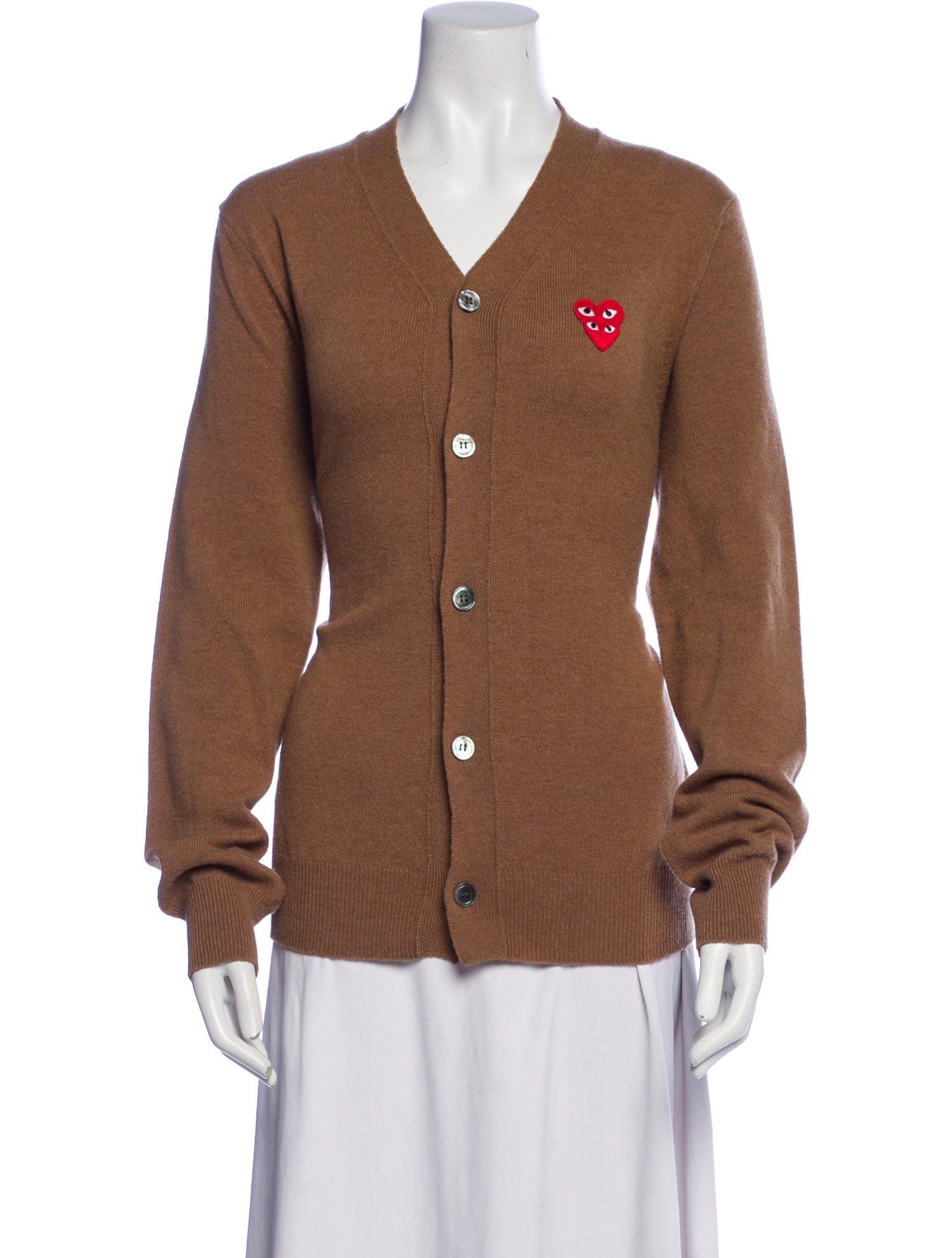 Comme des Garçons Play Wool V-Neck Sweater