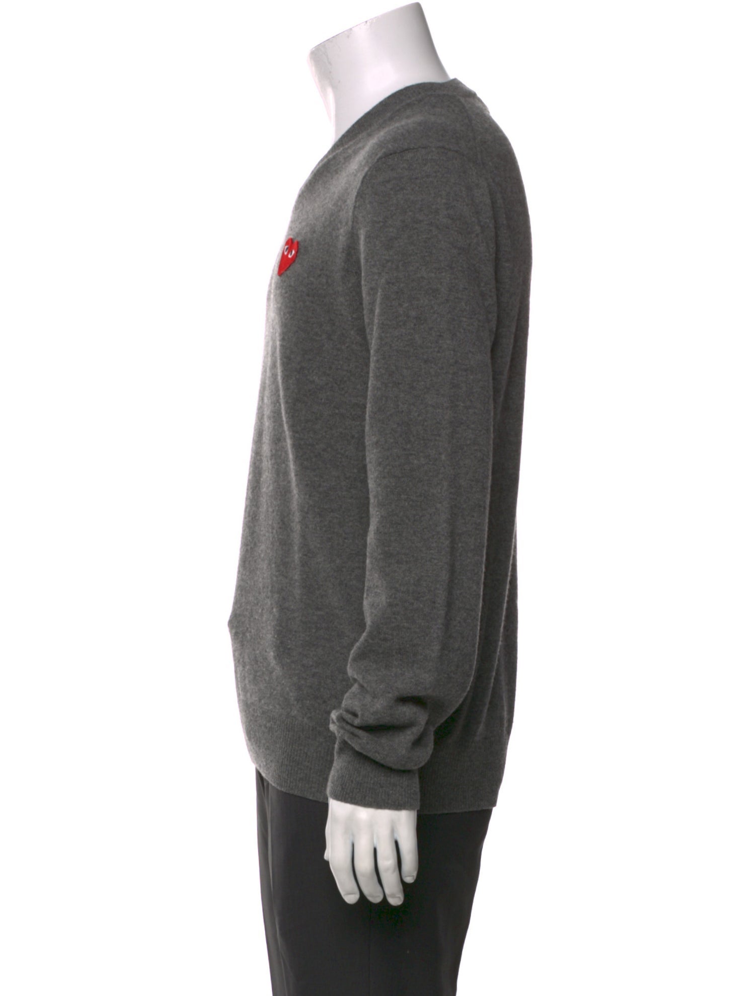 Comme des Garçons Play Wool V-Neck Pullover