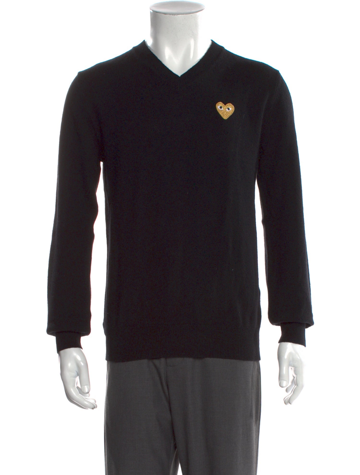 Comme des Garçons Play Wool Graphic Print Pullover