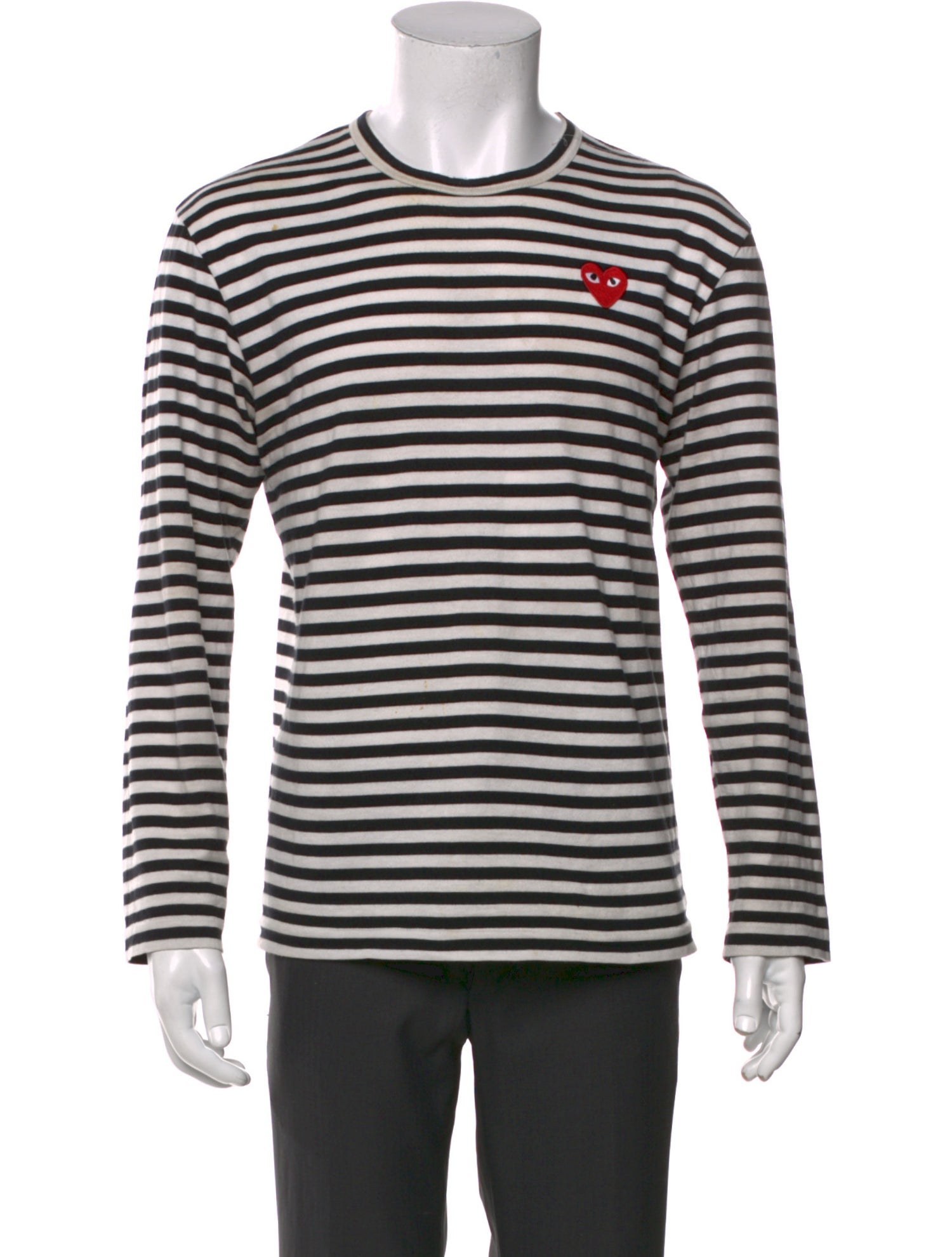 Comme des Garçons Play Striped Crew Neck T-Shirt