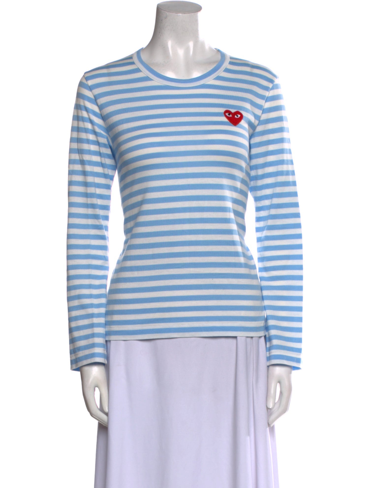 Comme des Garçons Play Striped Crew Neck T-Shirt