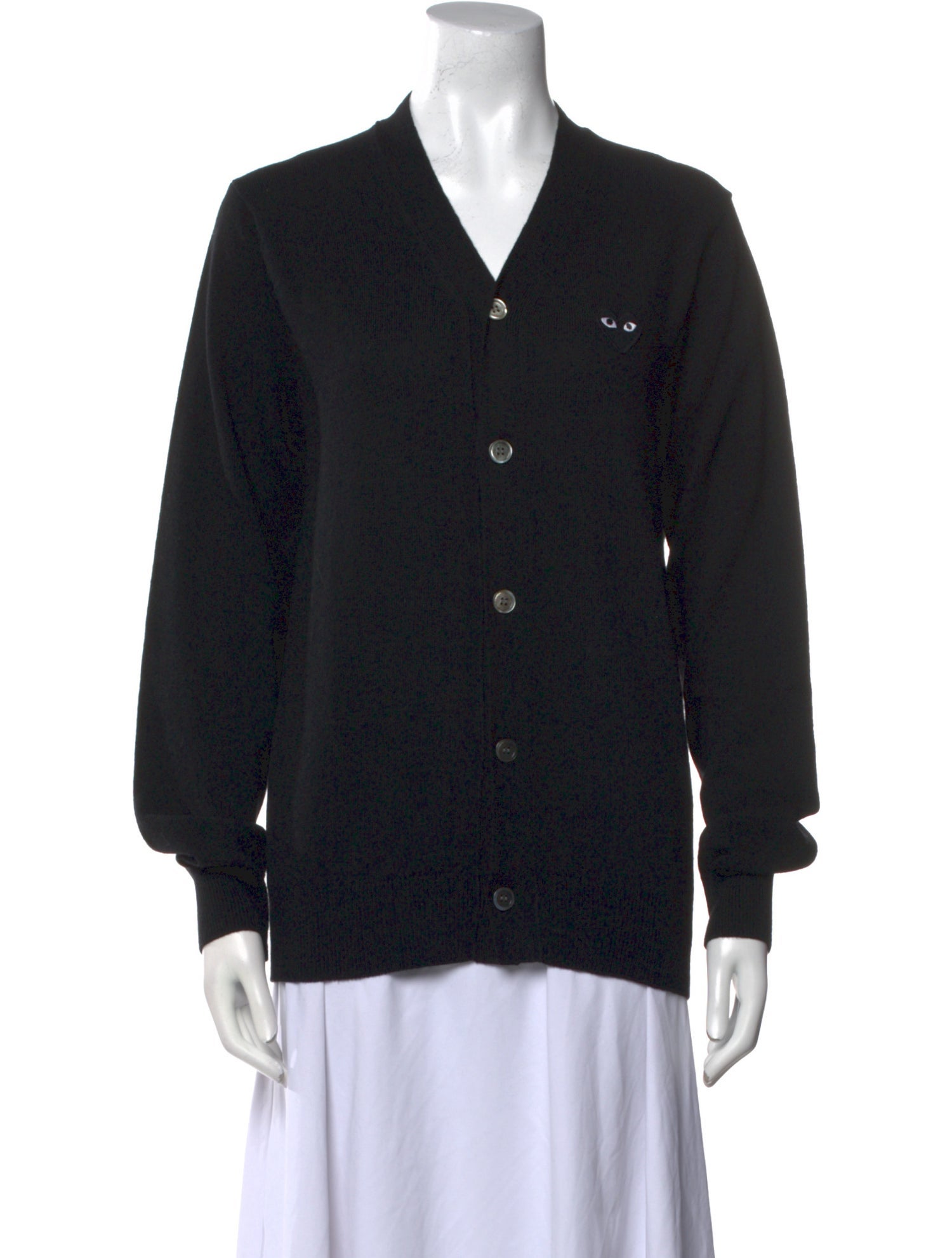 Comme des Garçons Play Wool V-Neck Sweater w/ Tags