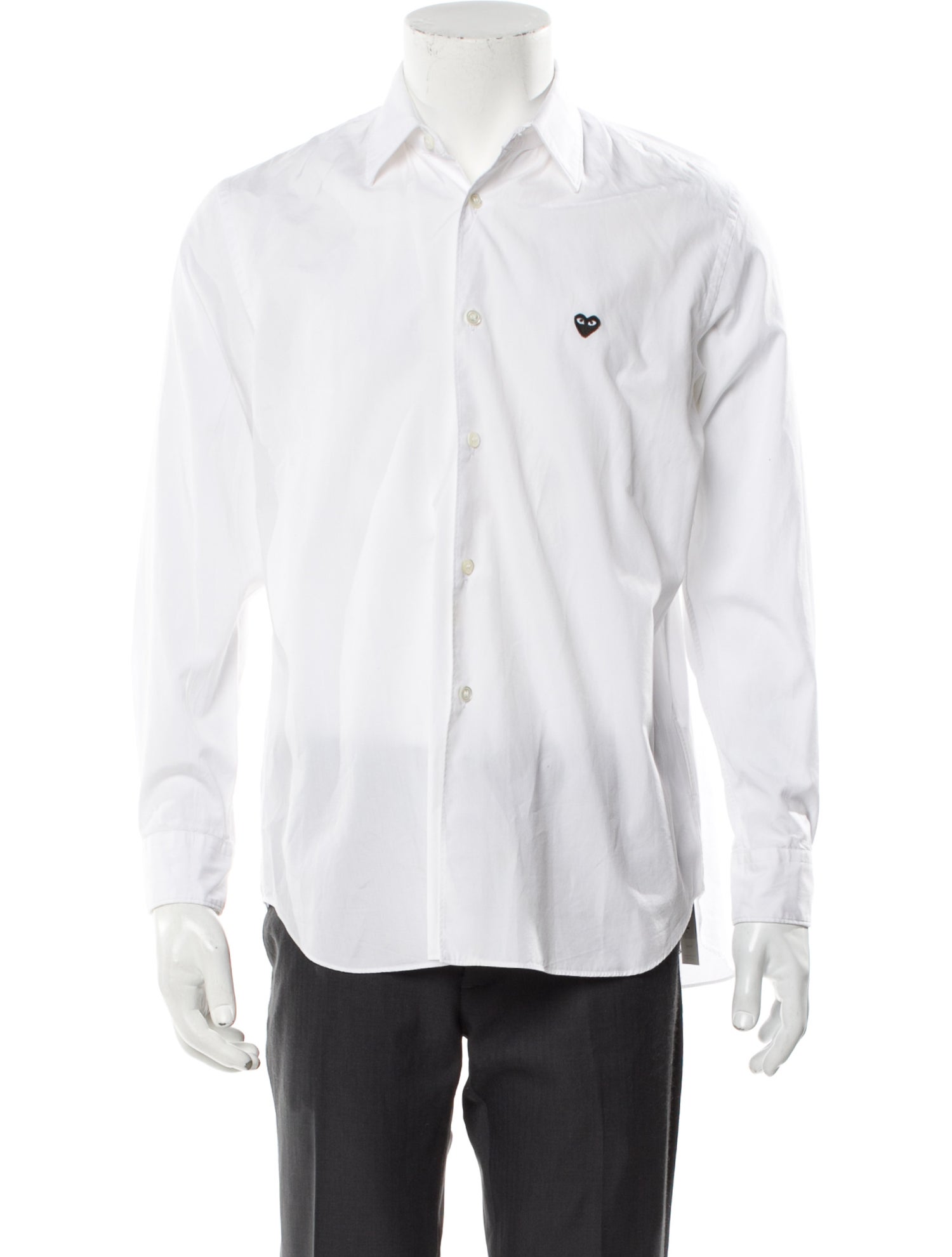 Comme des Garçons Play Long Sleeve Dress Shirt