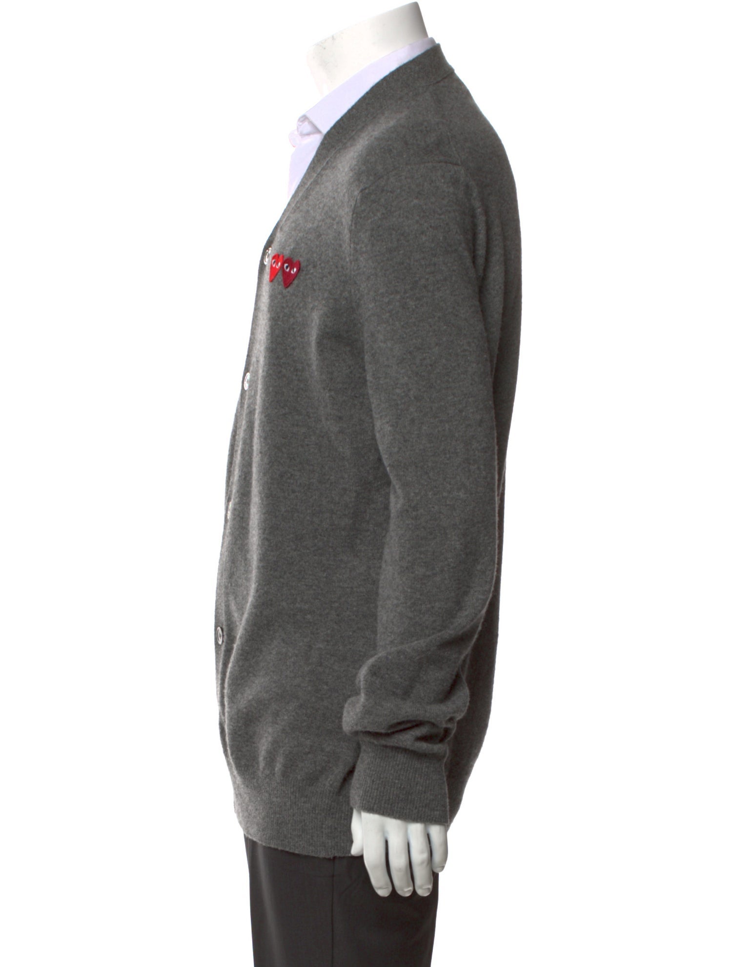 Comme des Garçons Play Wool V-Neck Cardigan