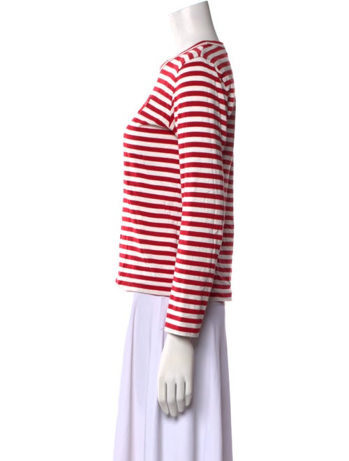 Comme des Garçons Play Striped Crew Neck Top