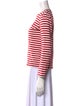 Comme des Garçons Play Striped Crew Neck Top