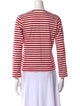 Comme des Garçons Play Striped Crew Neck Top