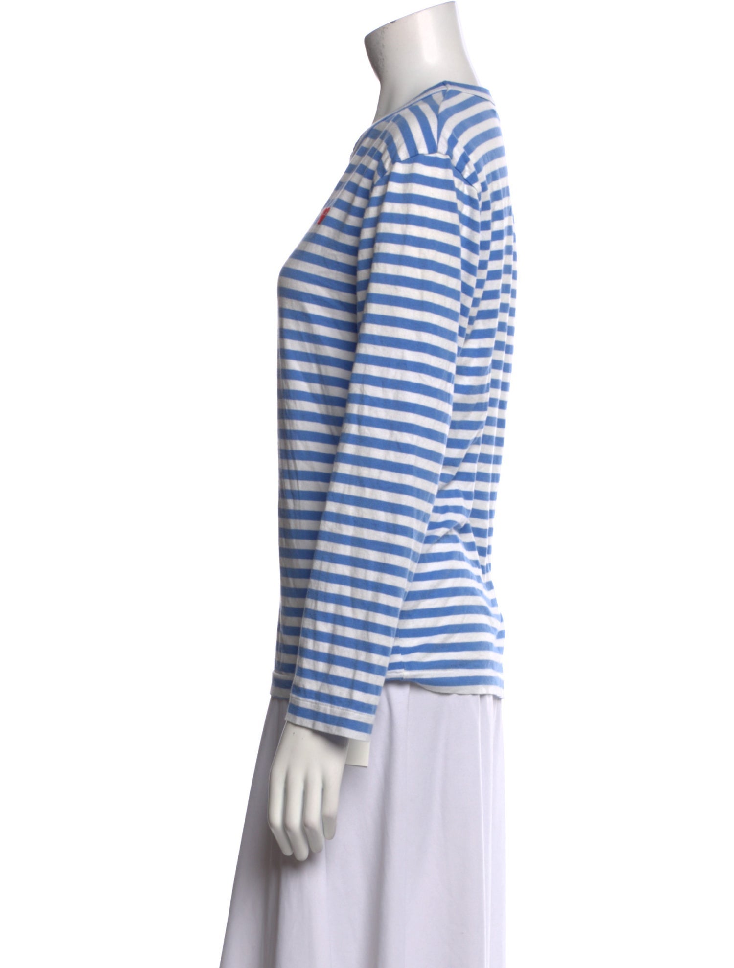 Comme des Garçons Play Striped Crew Neck T-Shirt