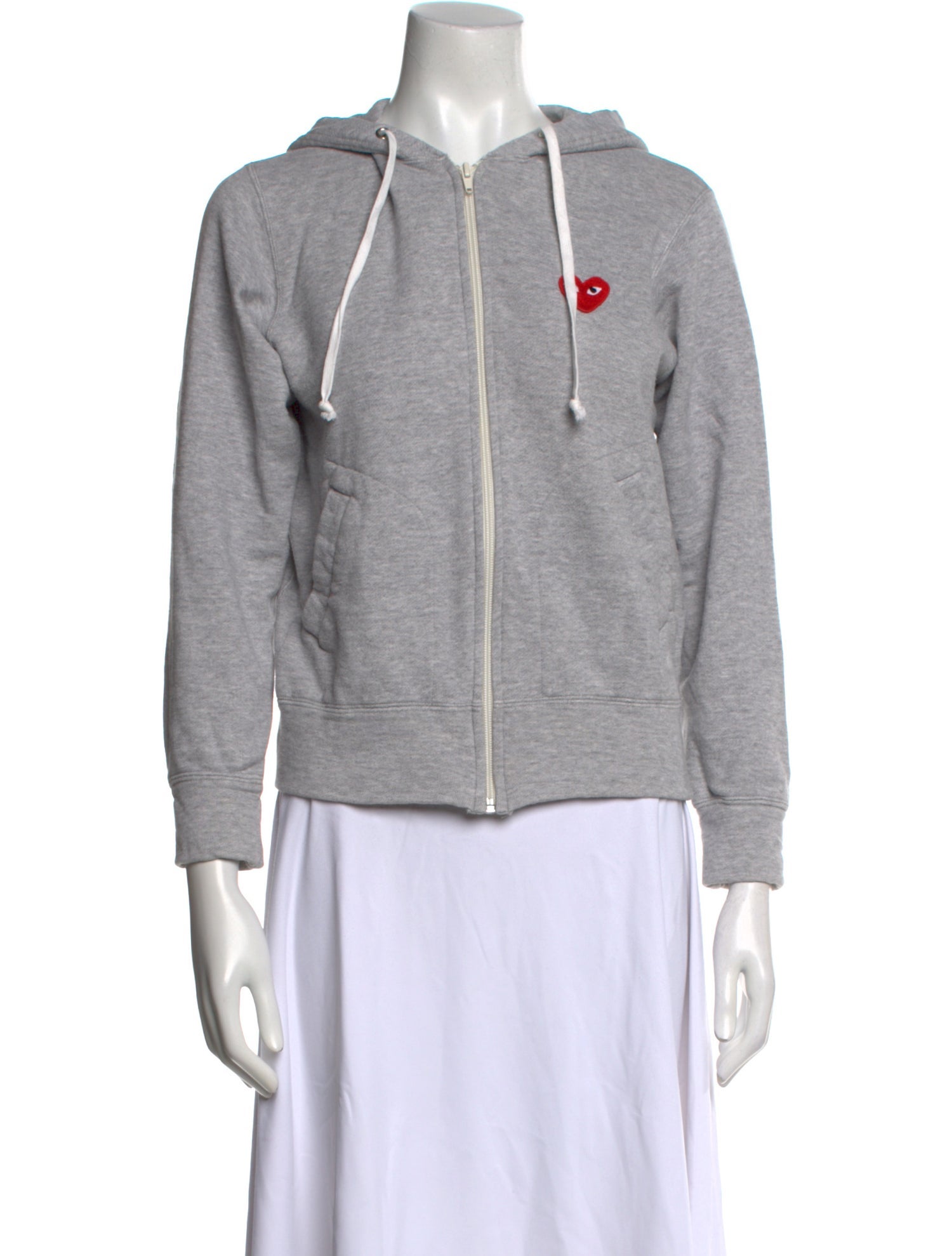 Comme des Garçons Play Crew Neck Three-Quarter Sleeve Sweatshirt