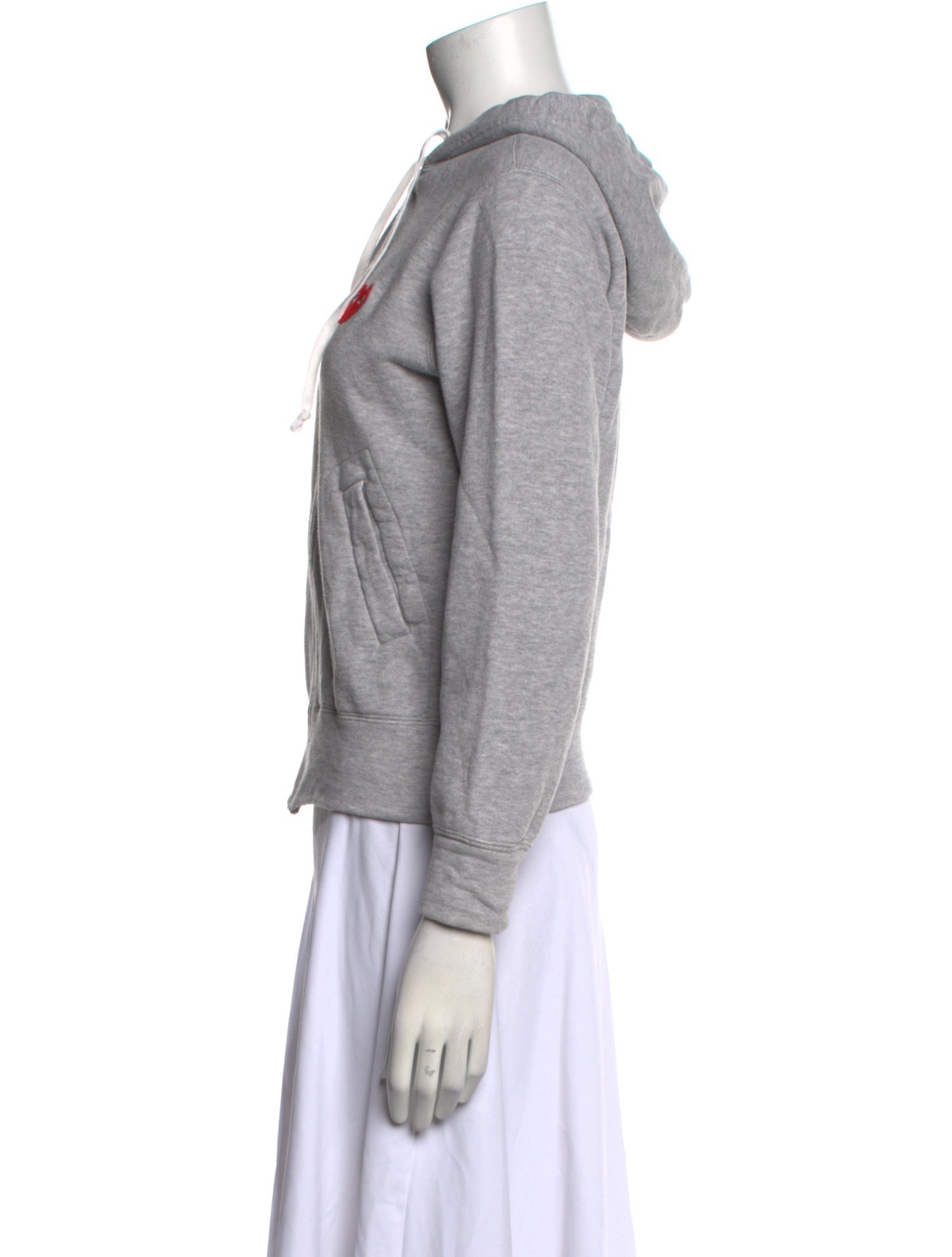 Comme des Garçons Play Crew Neck Three-Quarter Sleeve Sweatshirt