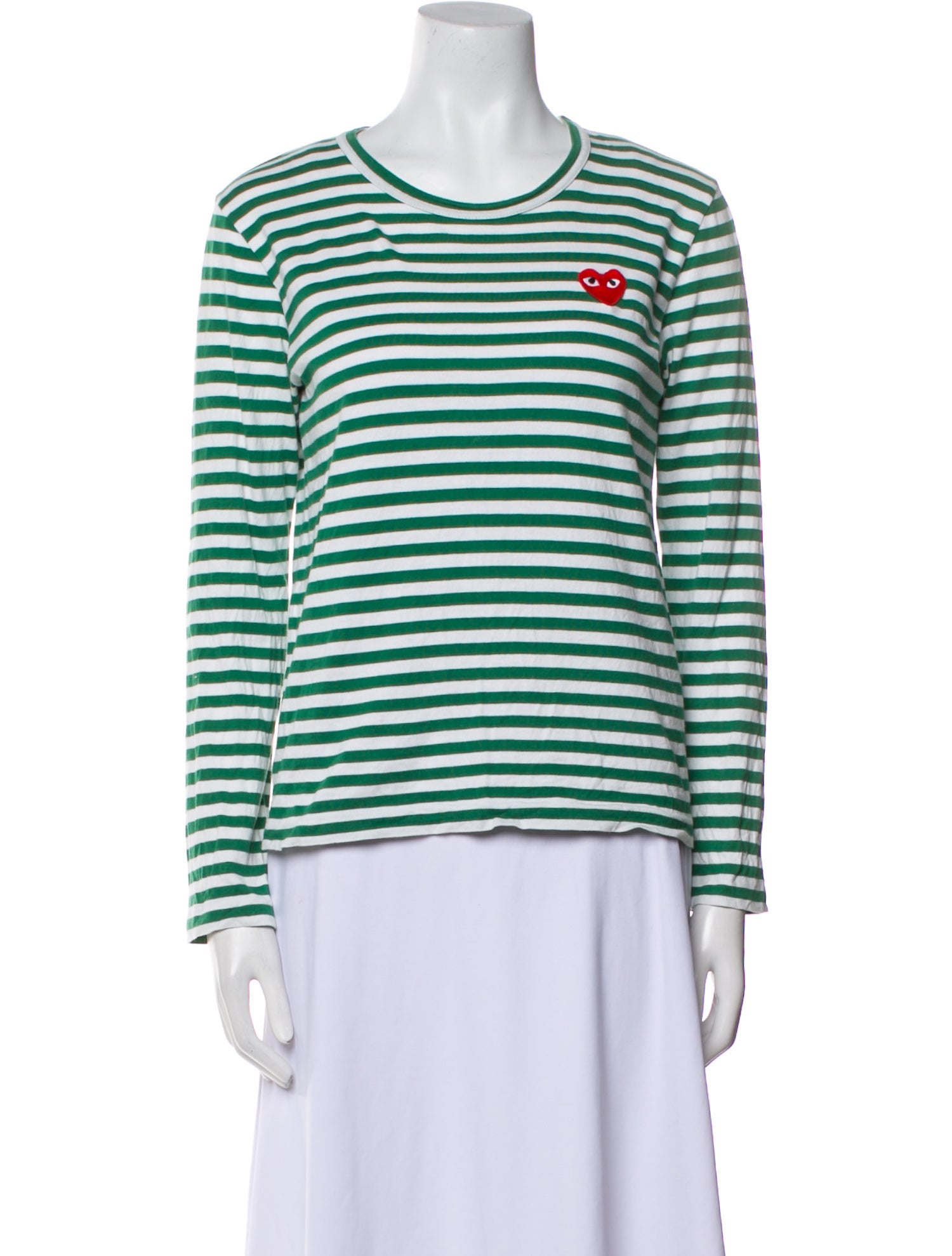 Comme des Garçons Play Striped Crew Neck T-Shirt