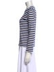 Comme des Garçons Play Striped Crew Neck Top