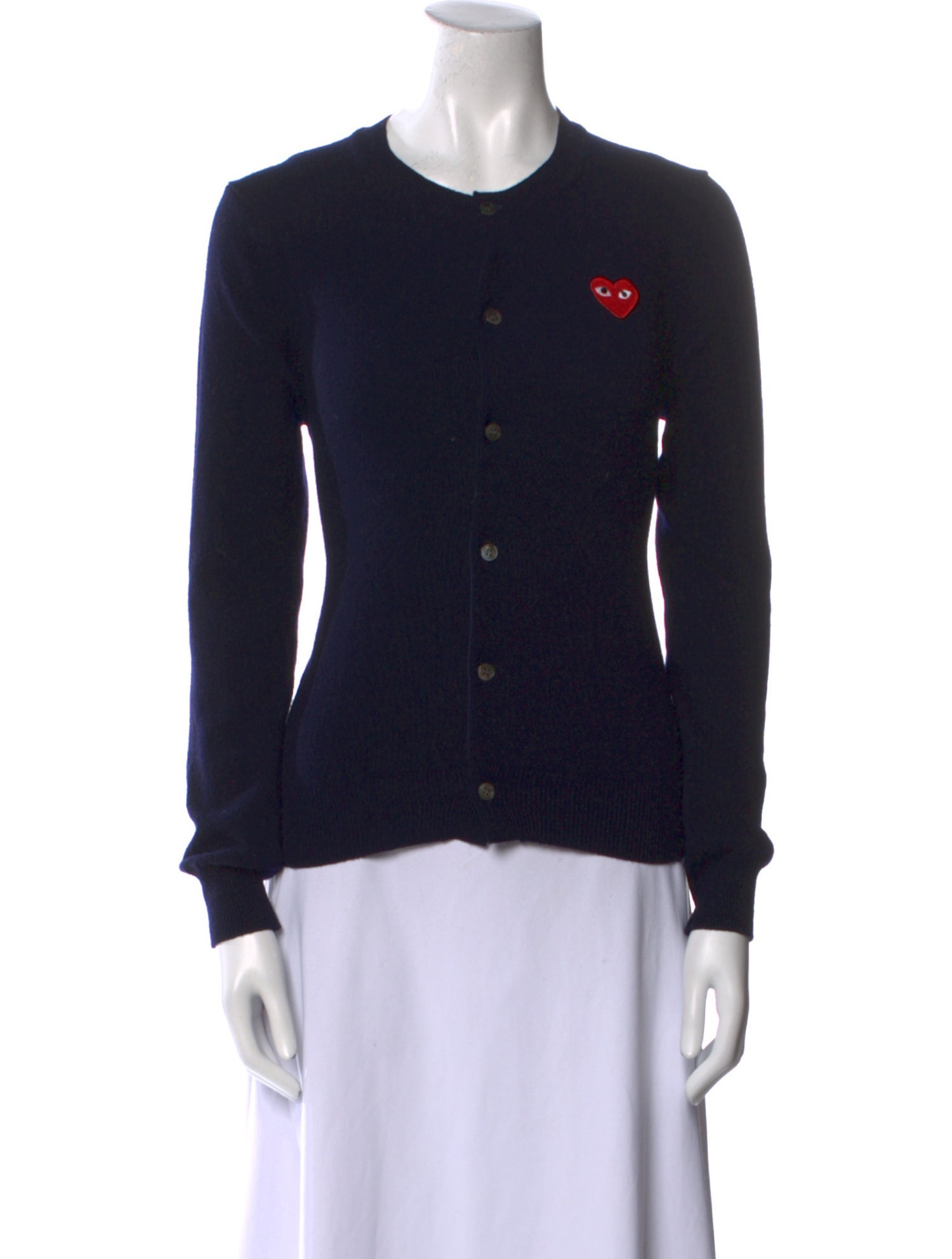 Comme des Garçons Play Wool Crew Neck Sweater