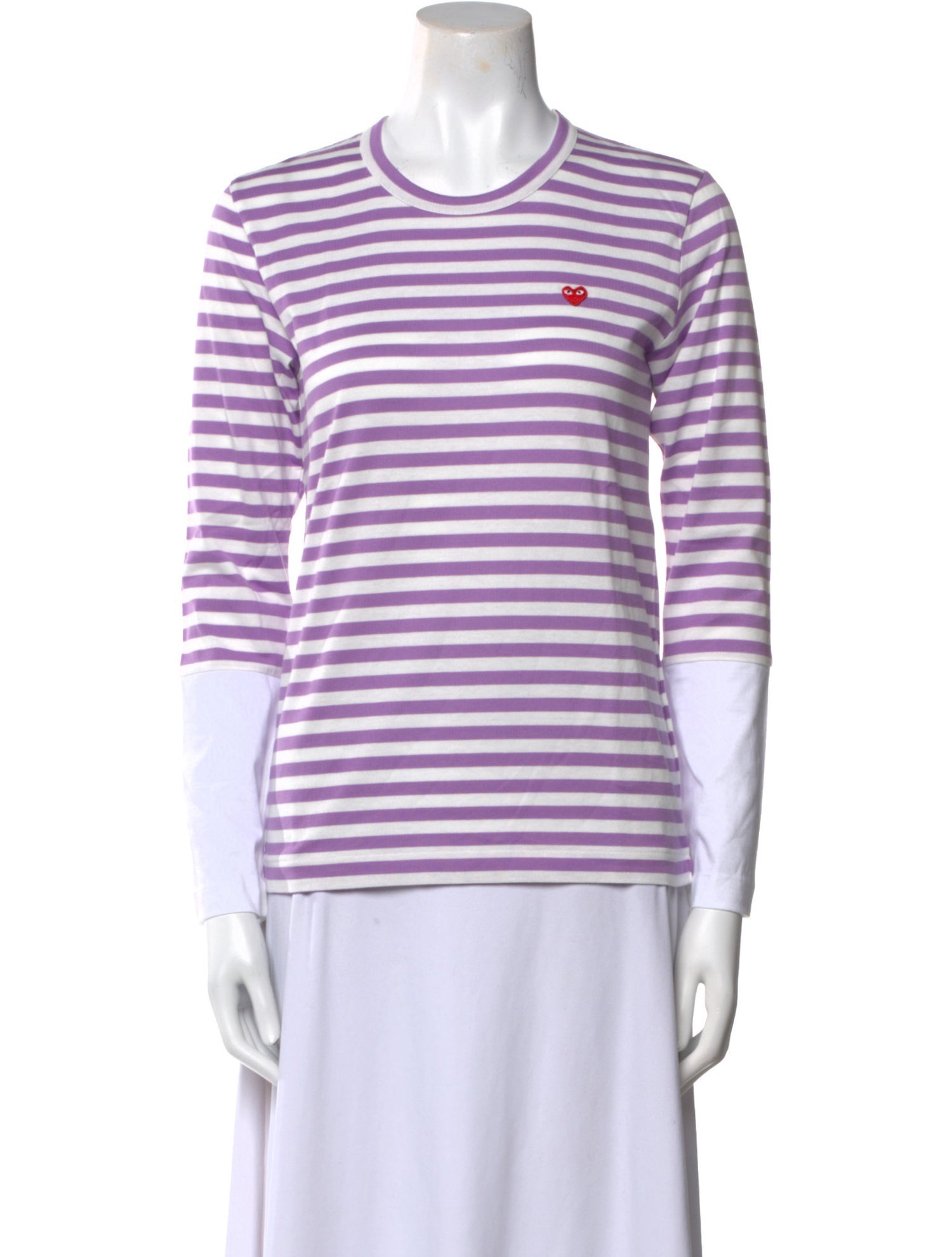 Comme des Garçons Play Striped Crew Neck T-Shirt