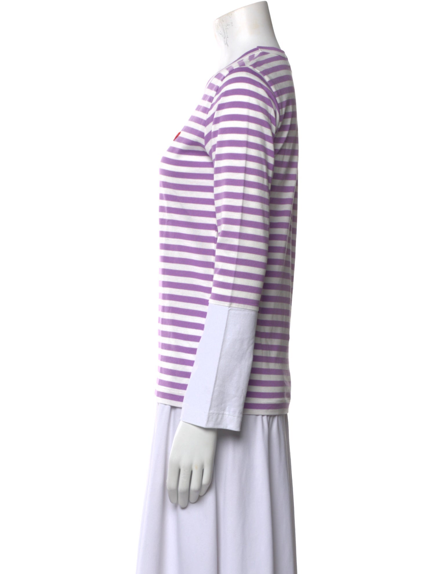 Comme des Garçons Play Striped Crew Neck T-Shirt