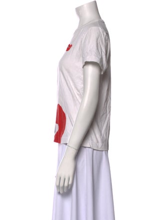 Comme des Garçons Play Graphic Print Crew Neck T-Shirt