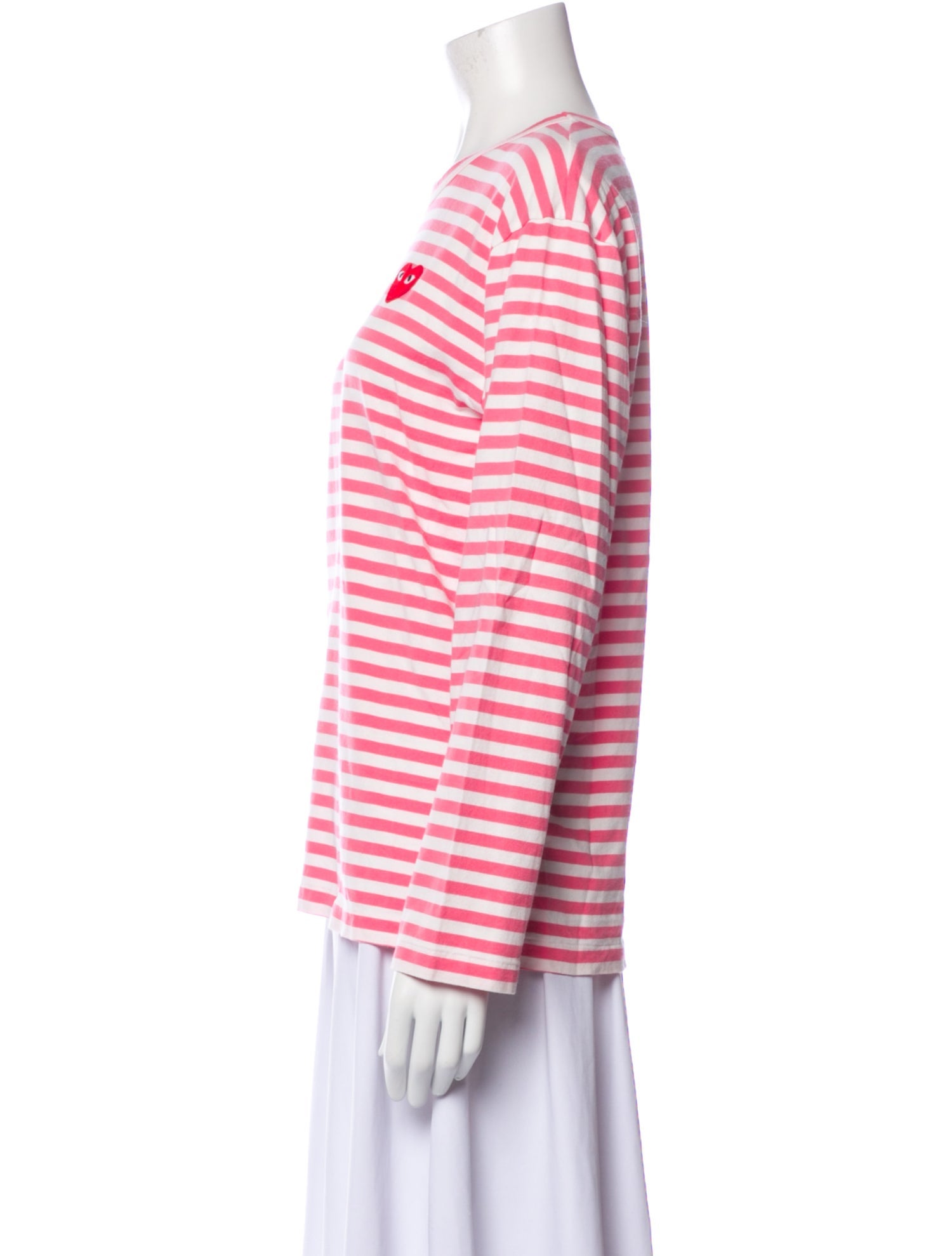 Comme des Garçons Play Striped Crew Neck T-Shirt