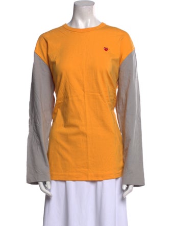 Comme des Garçons Play Crew Neck Long Sleeve Sweatshirt