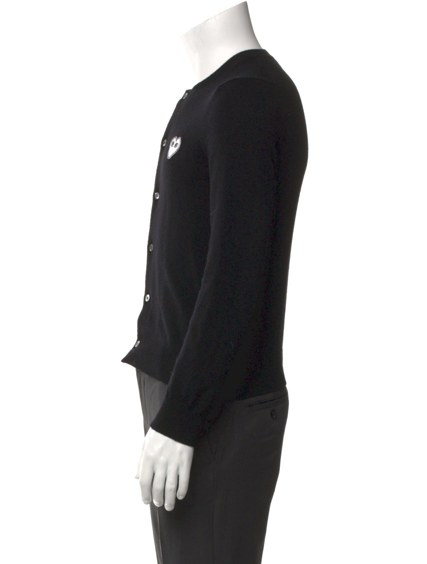 Comme des Garçons Play Wool Graphic Print Cardigan