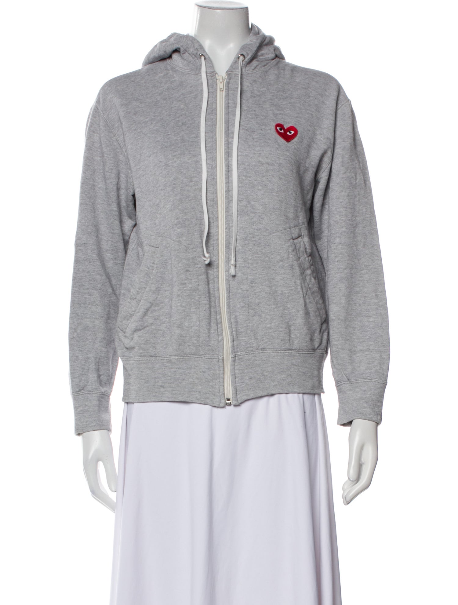 Comme des Garçons Play V-Neck Long Sleeve Sweatshirt