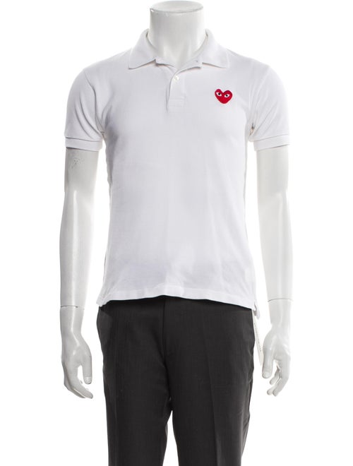 Comme des Garçons Play Collar Short Sleeve Polo Shirt
