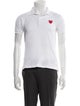 Comme des Garçons Play Collar Short Sleeve Polo Shirt