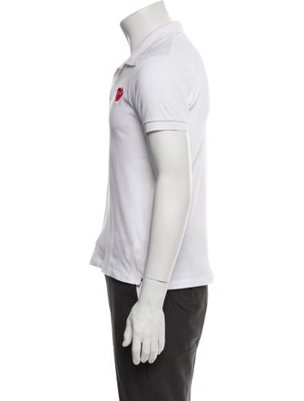 Comme des Garçons Play Collar Short Sleeve Polo Shirt