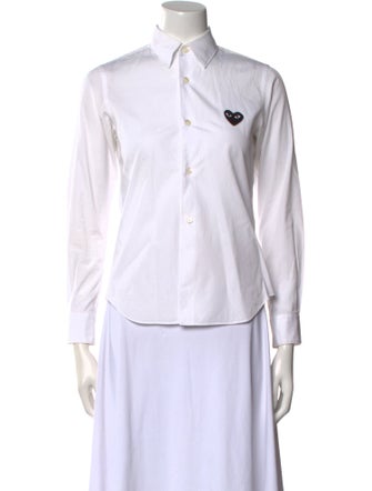 Comme des Garçons Play Long Sleeve Button-Up Top