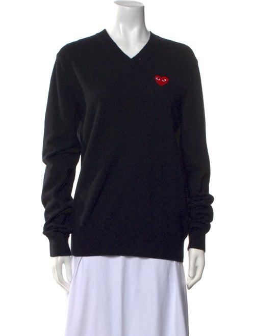 Comme des Garçons Play Wool V-Neck Sweater