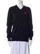 Comme des Garçons Play Wool V-Neck Sweater