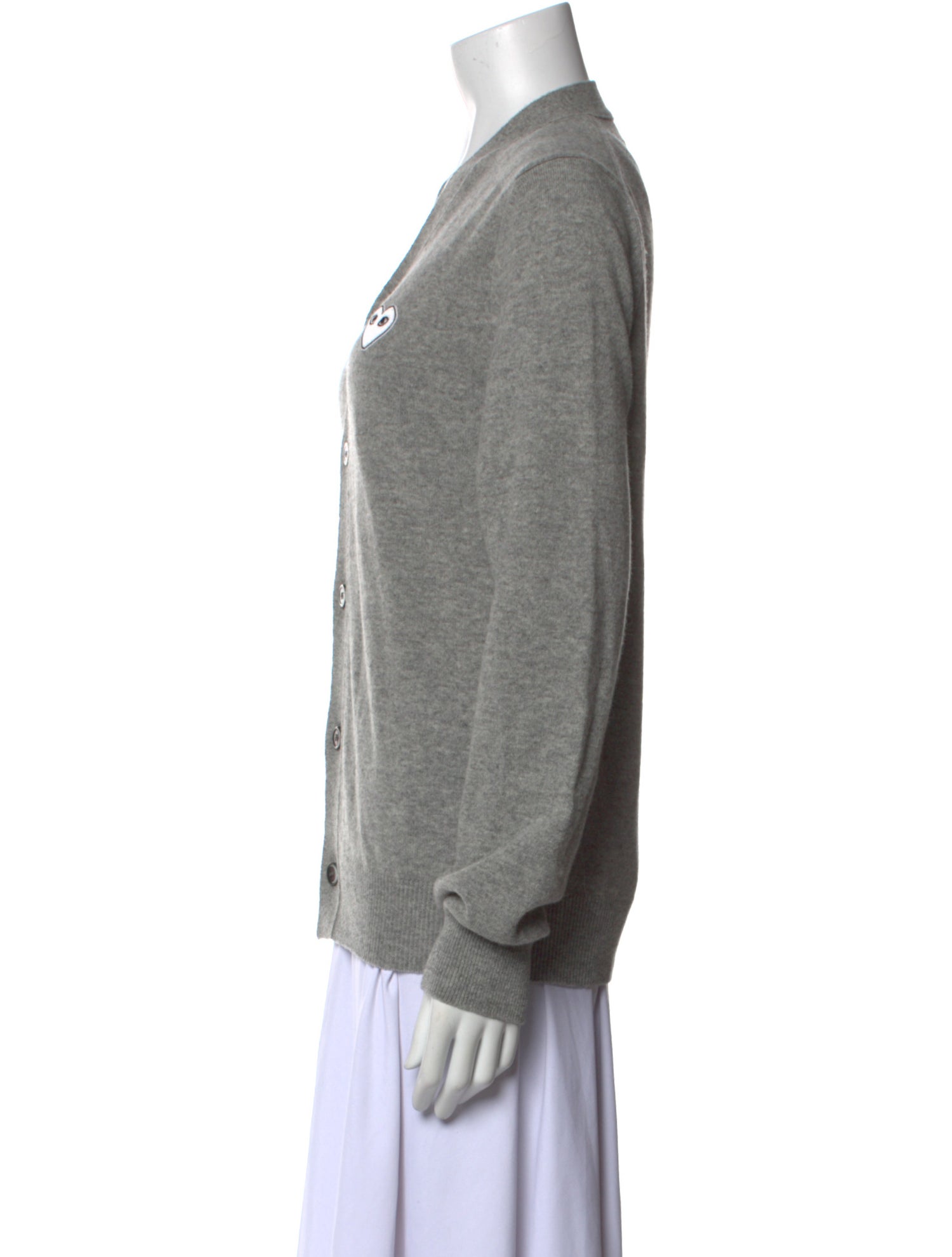 Comme des Garçons Play Wool V-Neck Sweater