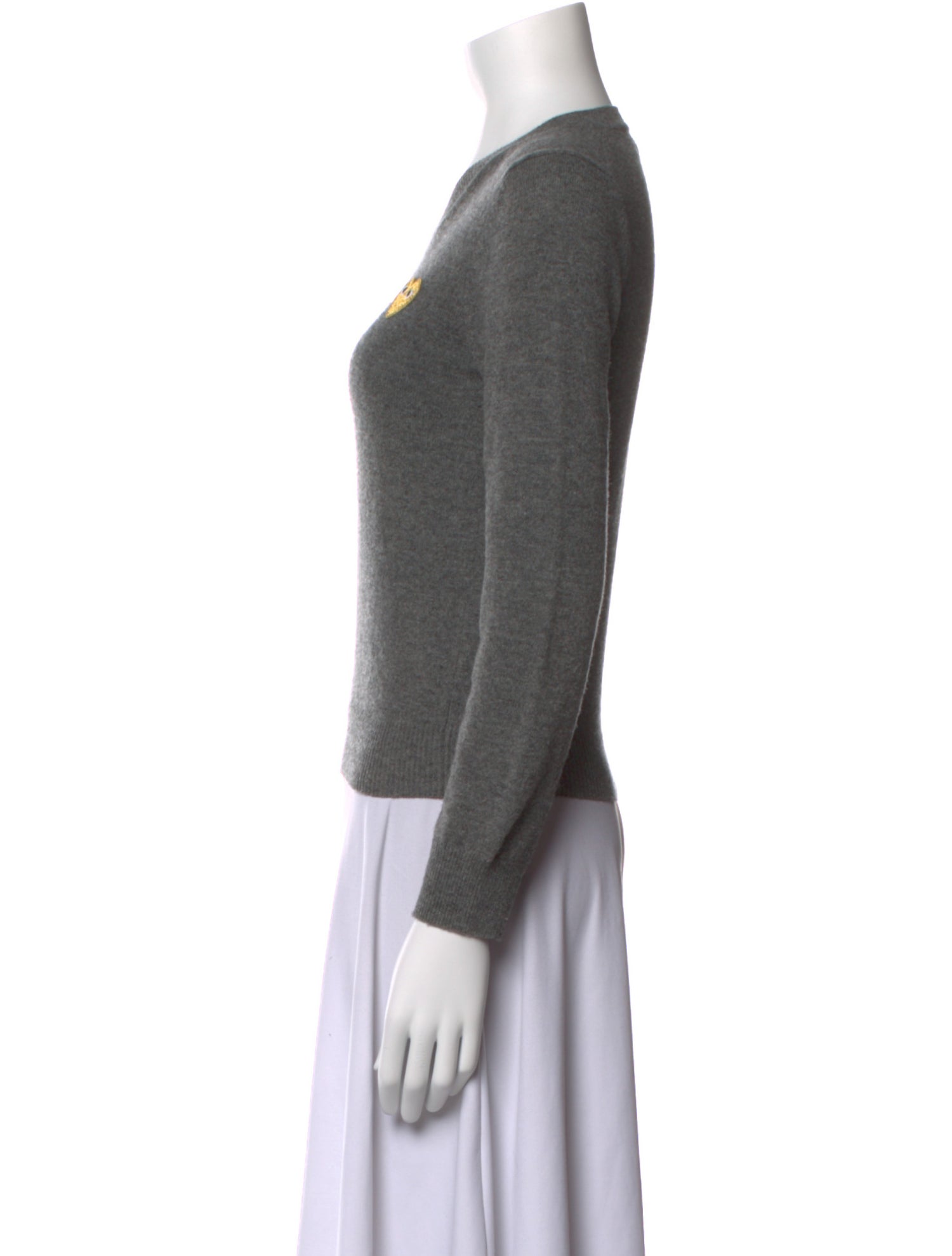 Comme des Garçons Play V-Neck Long Sleeve Sweatshirt