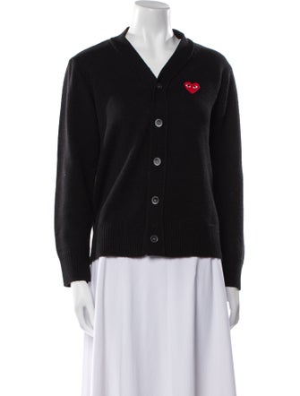 Comme des Garçons Play Wool V-Neck Sweater