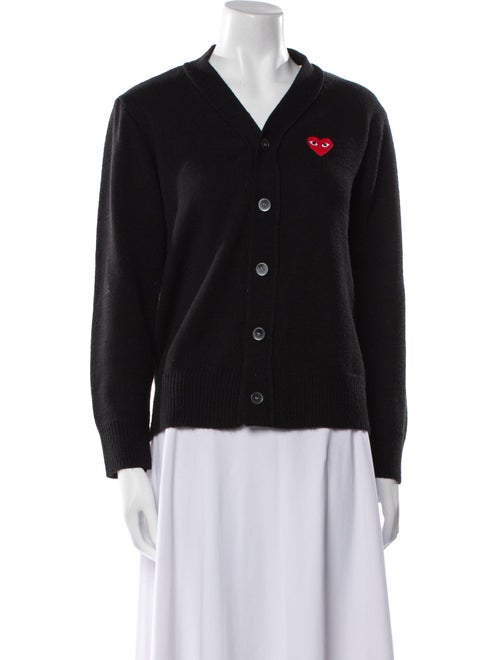 Comme des Garçons Play Wool V-Neck Sweater