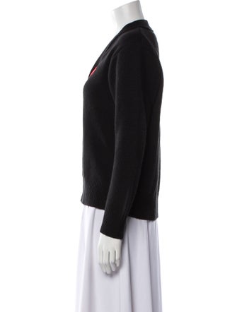 Comme des Garçons Play Wool V-Neck Sweater