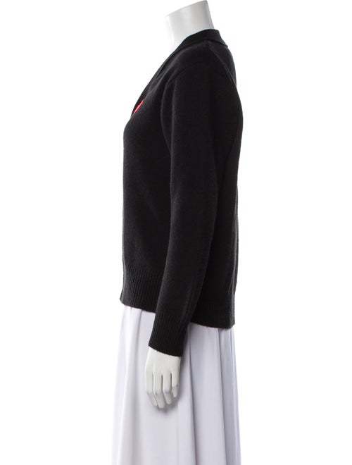 Comme des Garçons Play Wool V-Neck Sweater