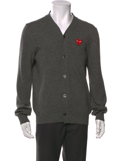 Comme des Garçons Play Wool V-Neck Cardigan
