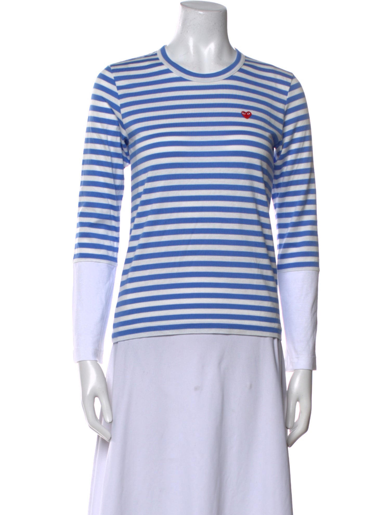 Comme des Garçons Play Striped Crew Neck T-Shirt