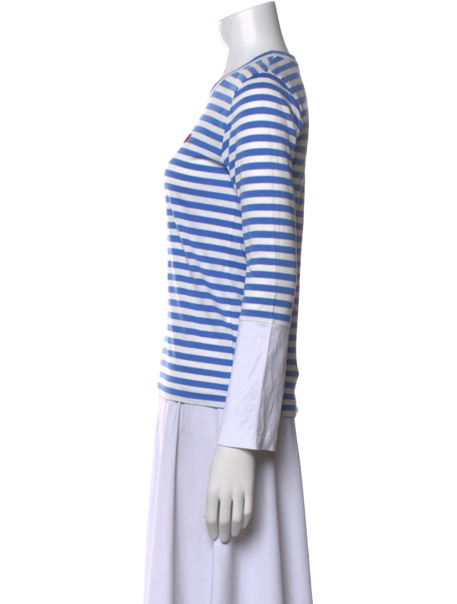 Comme des Garçons Play Striped Crew Neck T-Shirt