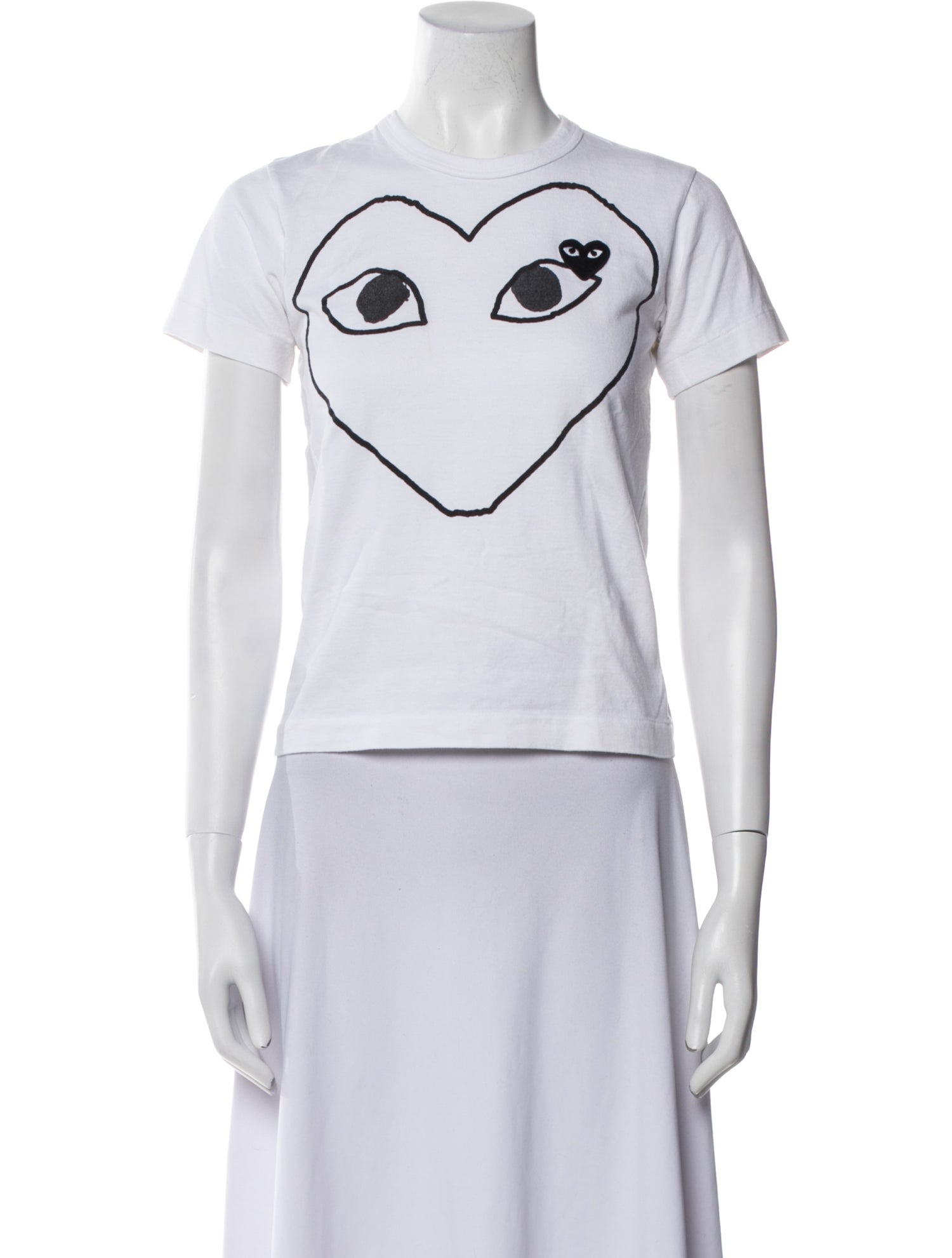 Comme des Garçons Play Graphic Print Crew Neck T-Shirt