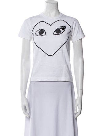Comme des Garçons Play Graphic Print Crew Neck T-Shirt