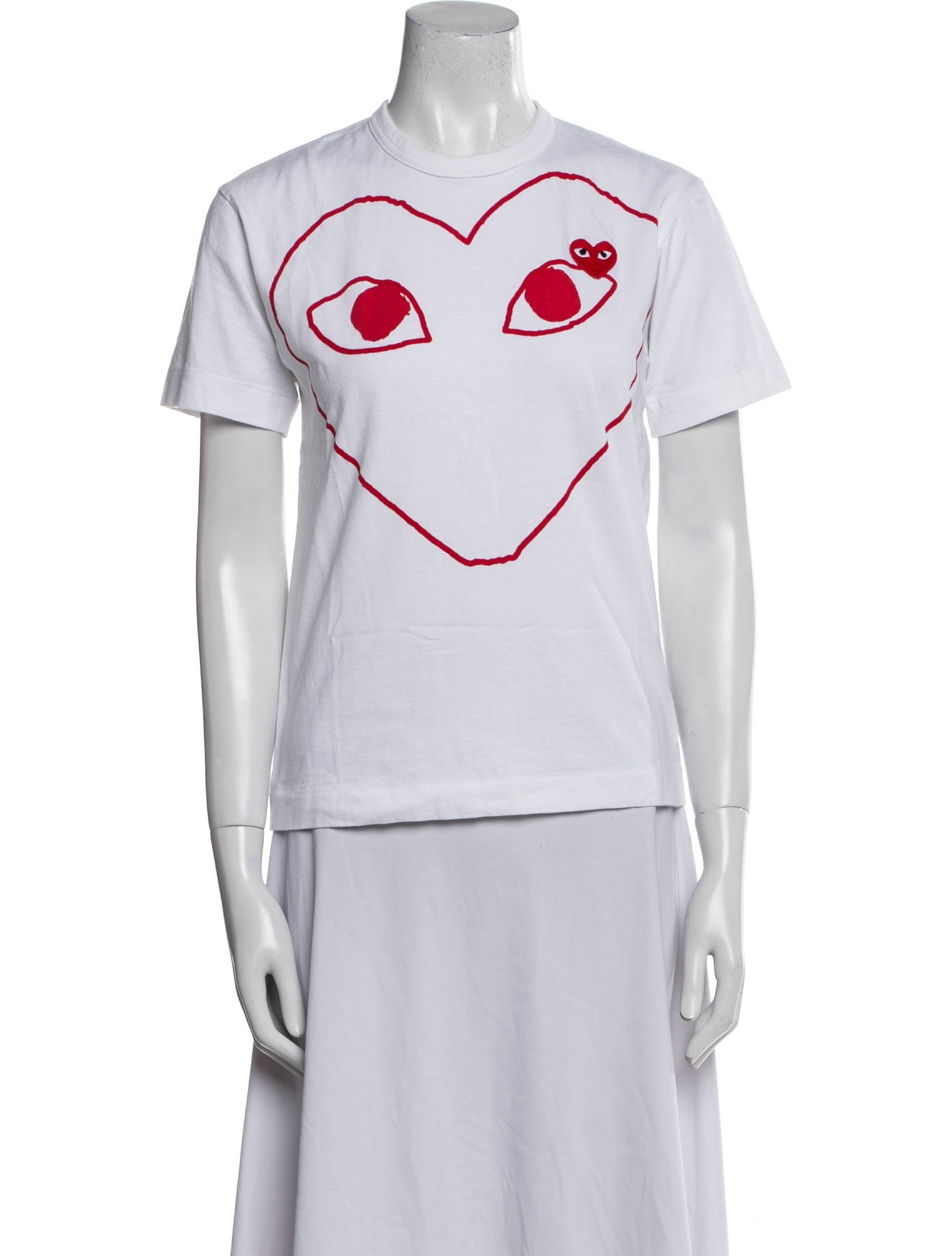 Comme des Garçons Play Graphic Print Crew Neck T-Shirt