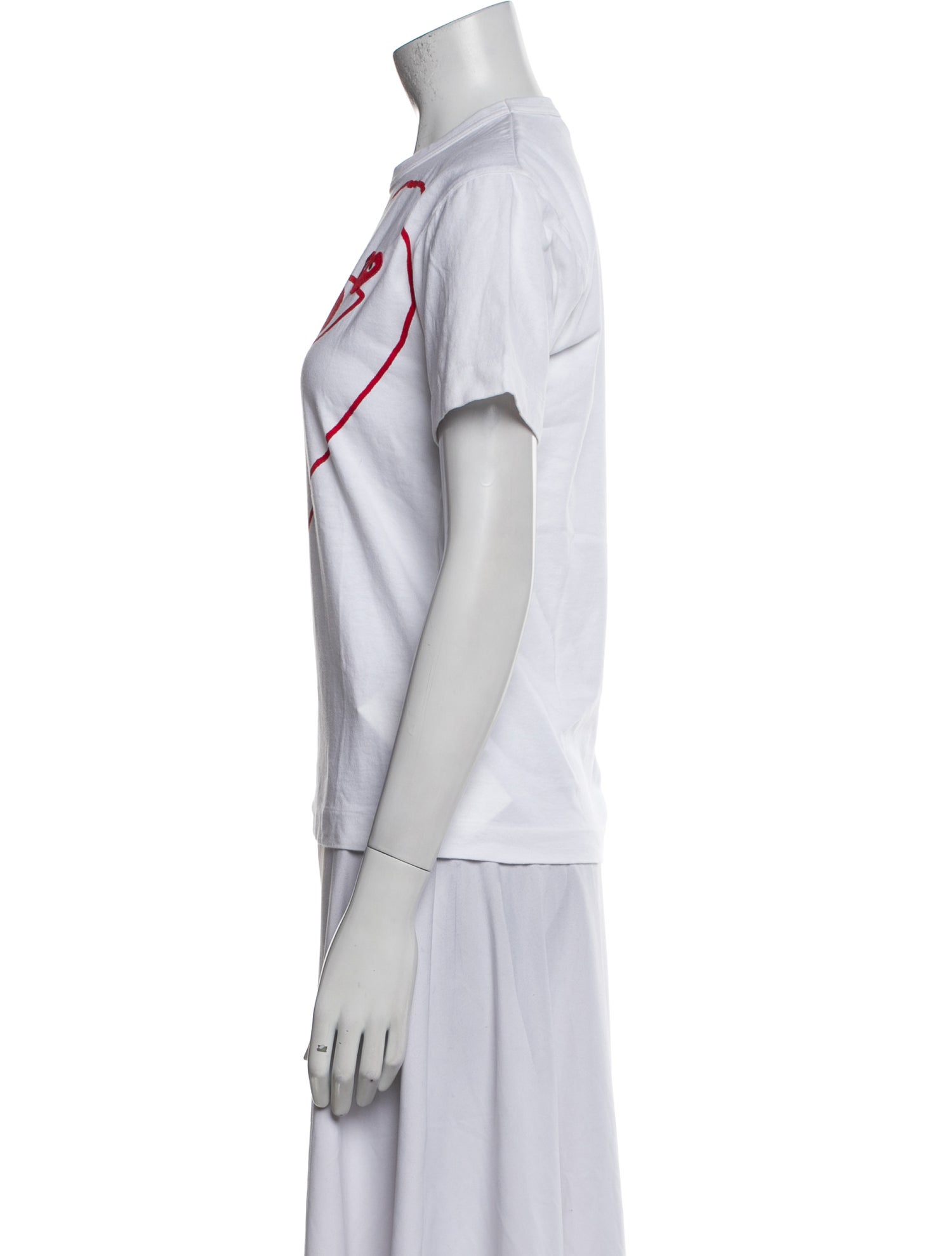 Comme des Garçons Play Graphic Print Crew Neck T-Shirt