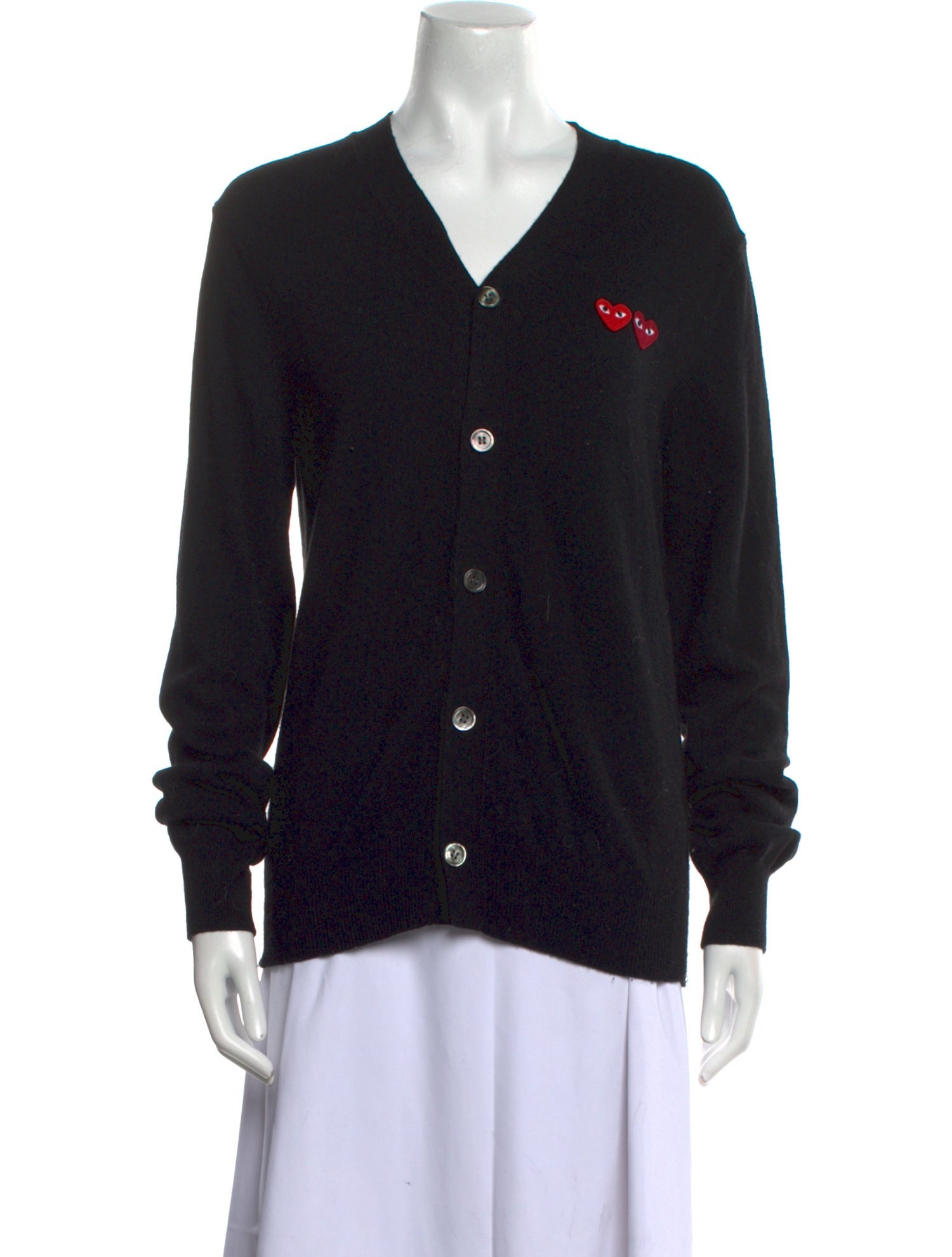 Comme des Garçons Play Wool V-Neck Sweater