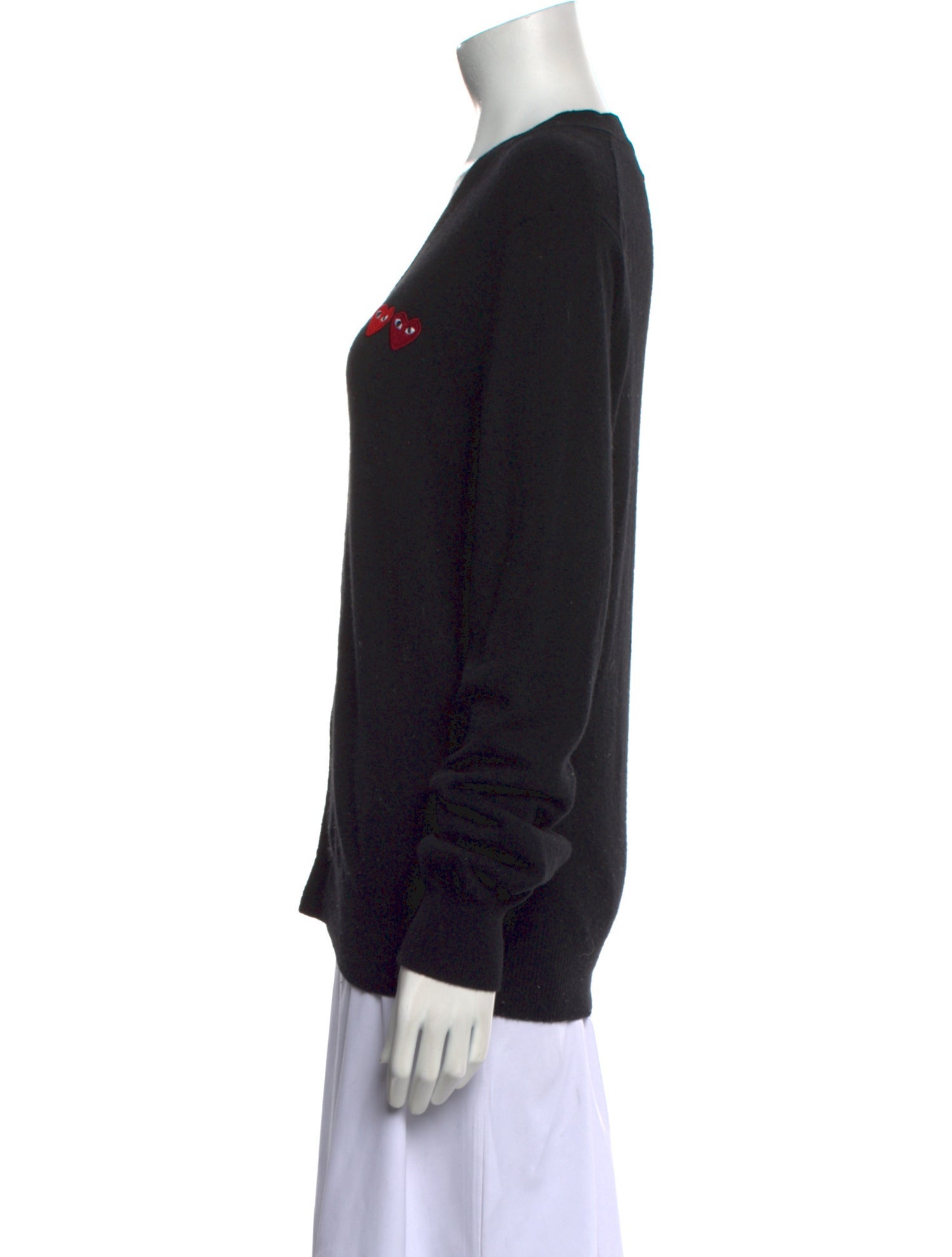 Comme des Garçons Play Wool V-Neck Sweater