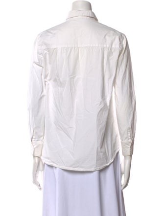 Comme des Garçons Play Play Three-Quarter Sleeve Button-Up Top