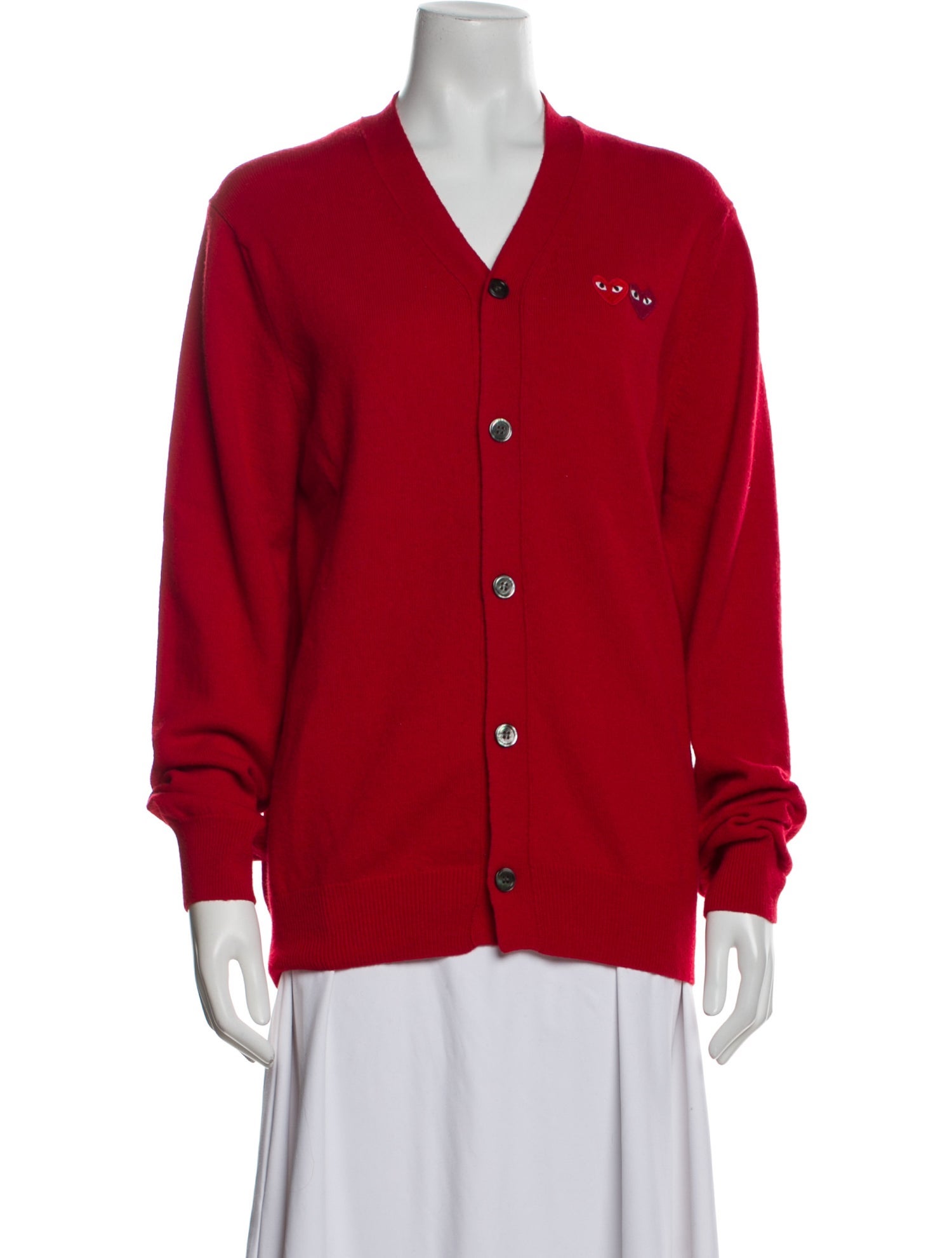 Comme des Garçons Play Wool V-Neck Sweater